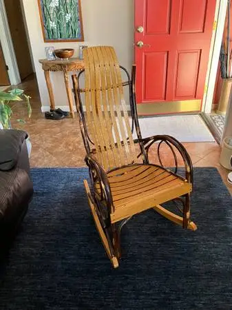 Amish Bentwood Hickory Rocking Chair Like New