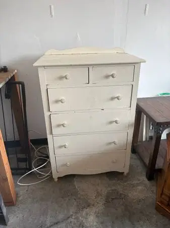 White dresser