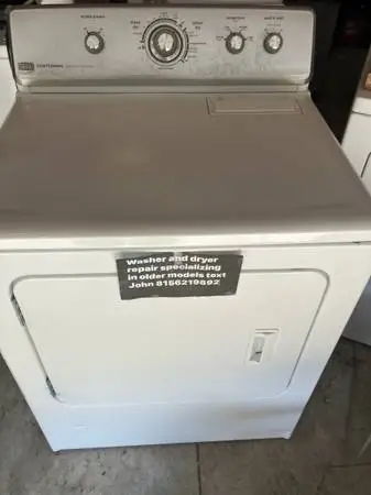 Maytag dryer delv inst incl