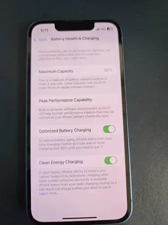 Iphone 13 mini 128gb unlocked 92% battery capacity with accessories