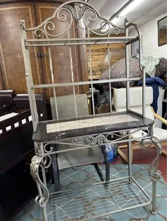 Ornate Metal Baker’s Rack