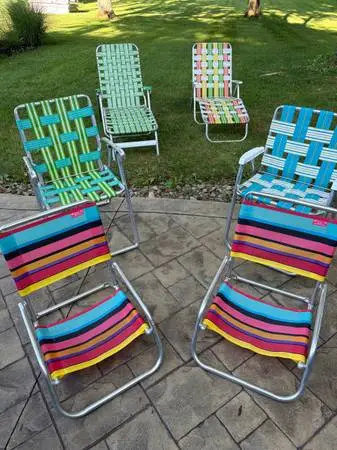 Vintage Aluminum folding Chairs