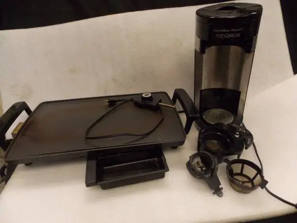 Presto Electric Hot Plate Griddle 17 & Flexbrew single serve Coffee