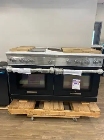 American Range Performer 60 Inch GAS Range Matte Black   FULL MFG WTY