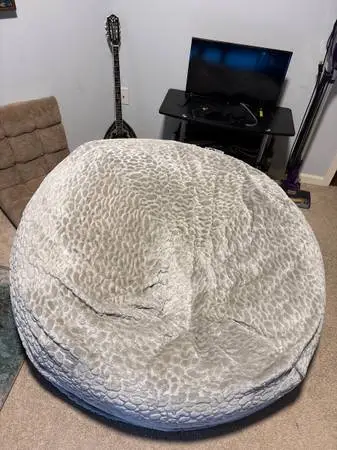 Christopher Knight Home Schley 5 Foot Bean Bag - Short Faux (like new)