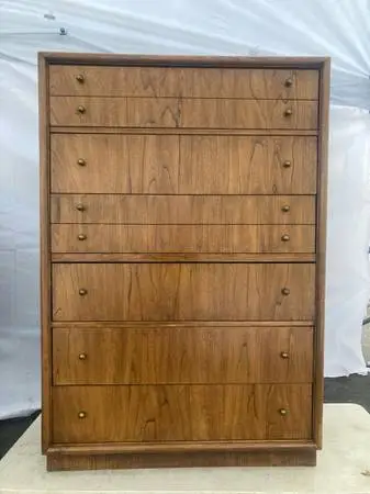 Mid Century 6 Drawer Chest Stanley
