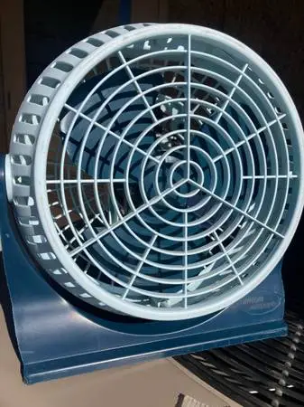 Fan,table/desk top,12”,2 speed,tilt,clean,quite.