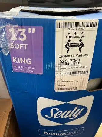 NEW Sealy King Mattress
