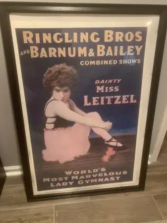 Vintage Circus Poster Framed