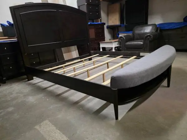 Modern Espresso King Size Bed Frame
