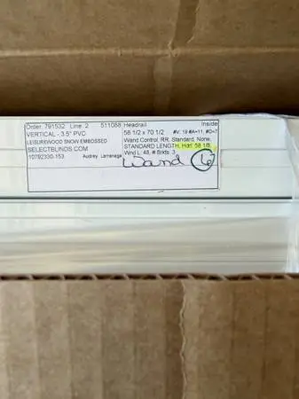 Brand New Vertical Blinds-3.5 PVC