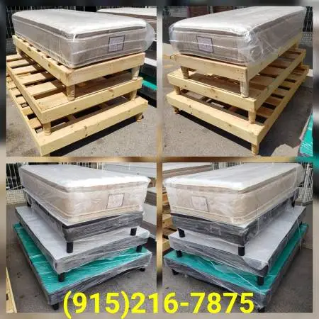 **Brand New Wooden Bed Frames** (All Sizes Vary On Price)