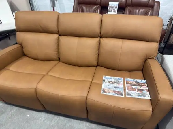 Chase toffee sofa leather