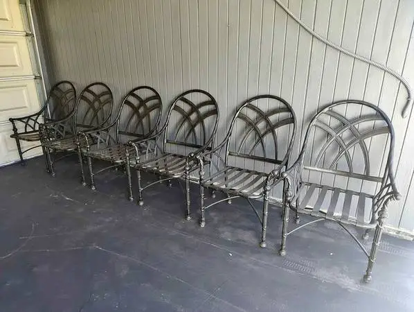 Outdoor patio Gothic garden chairs