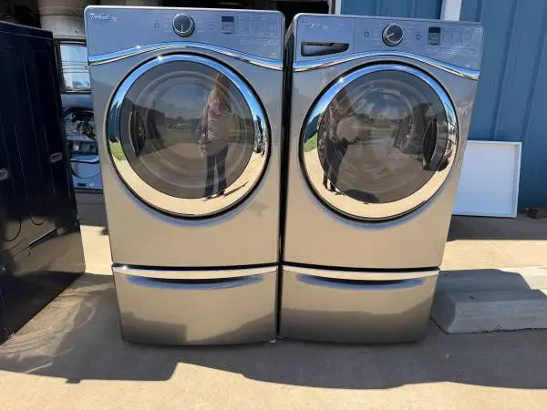 Whirlpool GRAY Washer 🫧 Dryer 💨 very clean & nice