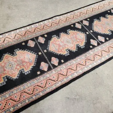 Vintage Hand Knotted Bokhara Runner Rug 19.9ft