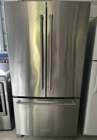 Kitchen Aide Stainless French Door Fridge