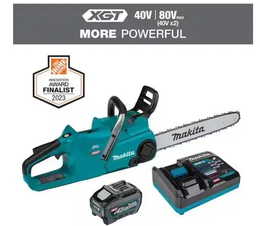 Makita XGT 18 in. 40V max Brushless Electric Cordless Battery Chainsaw