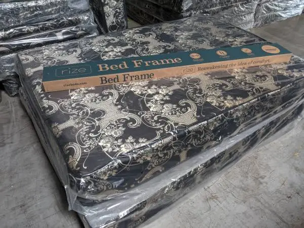 New complete bed- Double sided mattress, box spring, frame