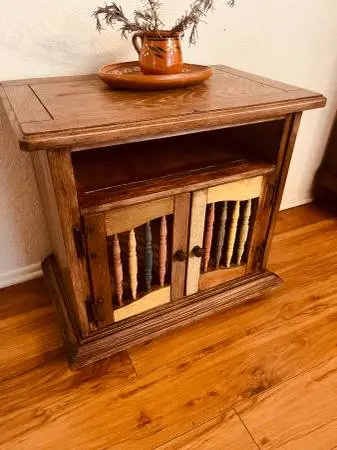 Chest cabinet dessert table accent cabinet Monterey  2 doors vintage