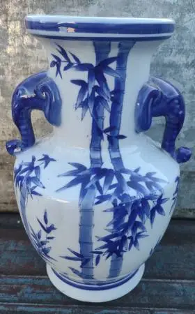 Formalities Blue Bamboo 11 Vase