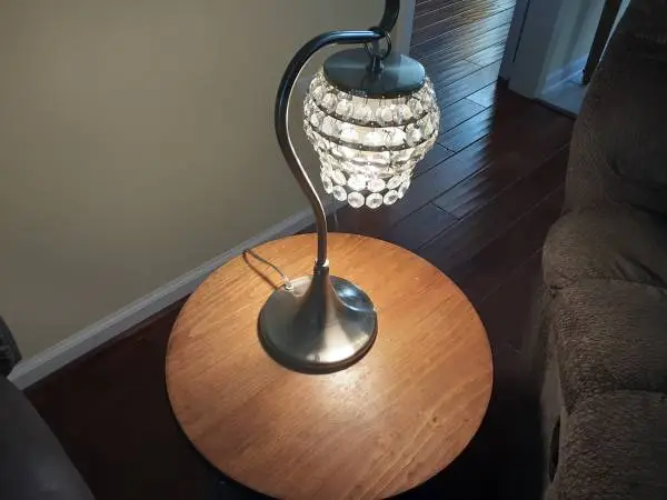 Heavy Crystal Lamp in Excellent Condition-Price Cut