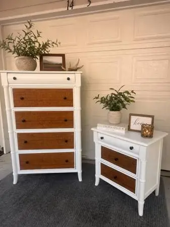 Solid wood dresser set