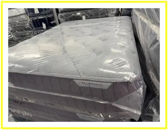 QUEEN SIZE PURPLE LUXE REJUVENATE MATTRESS & BOX SPRING BED SET