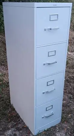 HON,4-Drawer,Letter-Size File Cabinet,Stone Gray,Hanger RailsRails