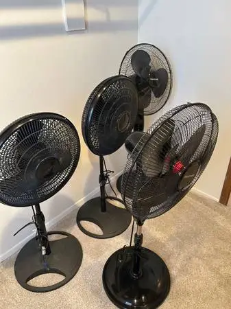 $80 for all 4 Pedestal, oscillating FANS