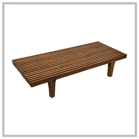 Zm Home Daybed Coffee Table, Teak Wood