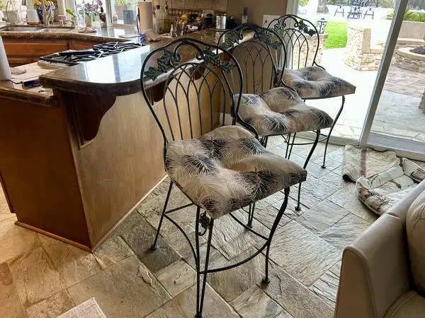 (3) Large Beautiful Bar Stools - O.W. Lee