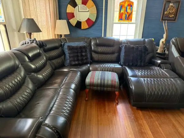 Leather couch
