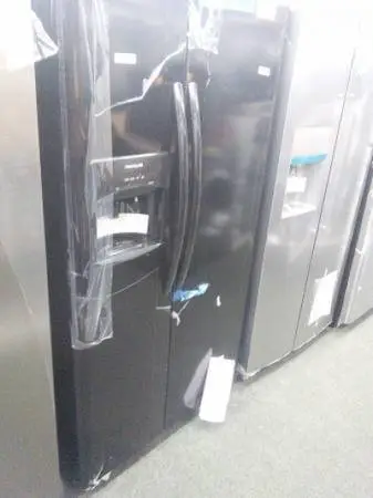 💸🌺 NEW FRIGIDAIRE BLACK SIDE BY SIDE FULL SIZE REFRIGERATOR FRID