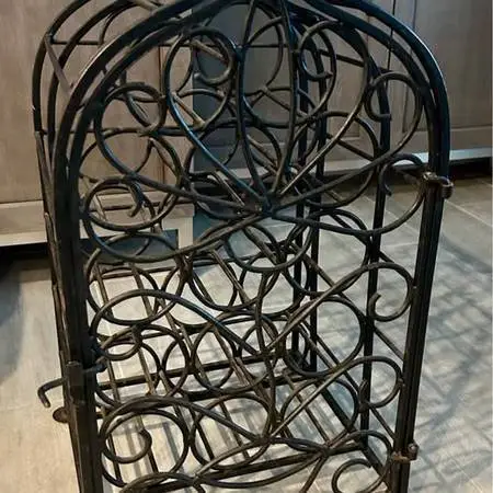 HUGE SALE 1/2 OFF Vintage Wrought Iron Wine rack Wine Cage