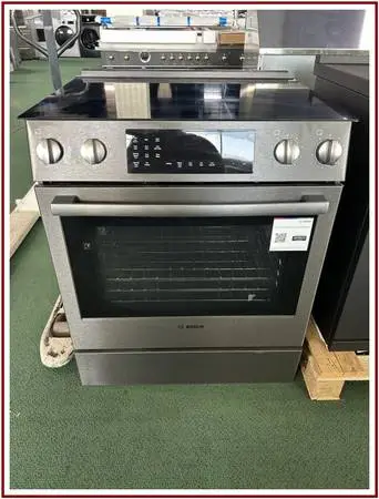 Bosch 800 Series 30″ Black Stainless Steel Slide In Electric Range