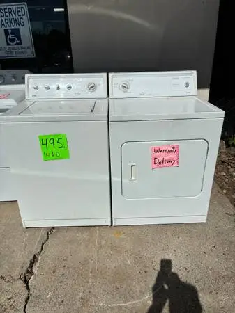 Washer dryer set, restored Kenmore warranty delivery Call/Text