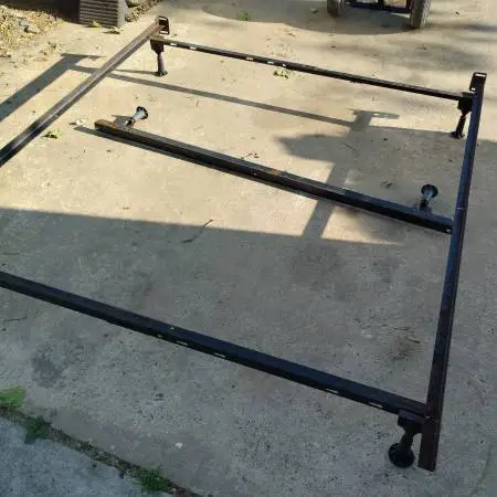 Bed frame, metal, adjustable twin or full size, 3pc. $15.
