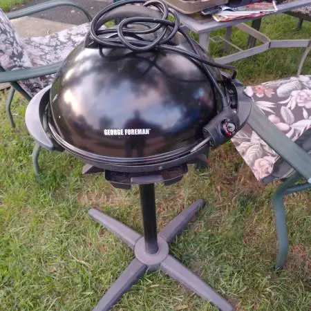 George Foreman electric indoor outdoor grill, $30