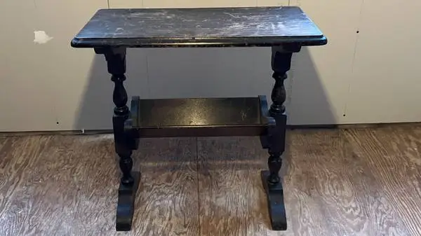 Night Stand. Circa 1970s. Stained Solid Maple