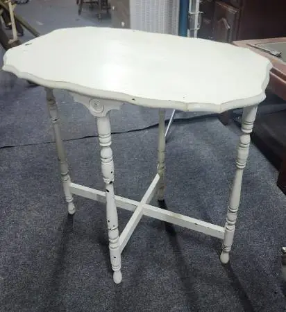 Victorian White Side Table