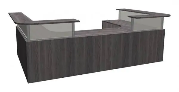 *9 colors New in Box 1-2 person 72w x 72d L Shape ADA Reception Desk
