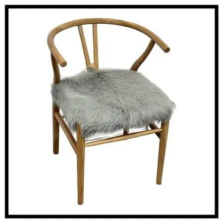 H D Buttercup Kairo Goat Hide Wishbone Chair