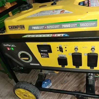 Champion 6250-Watt Dual Fuel Portable Generator with CO Shield