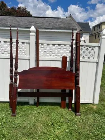Solid mahogany bed frame queen or full