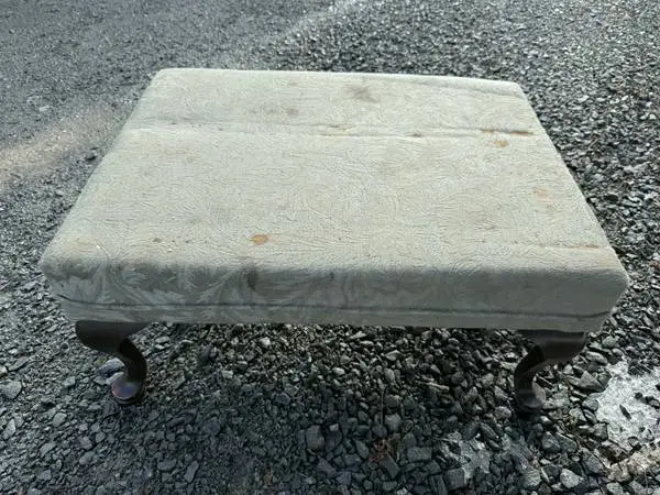 Foot stool 25 long 18 deep 12 high needs to be redone