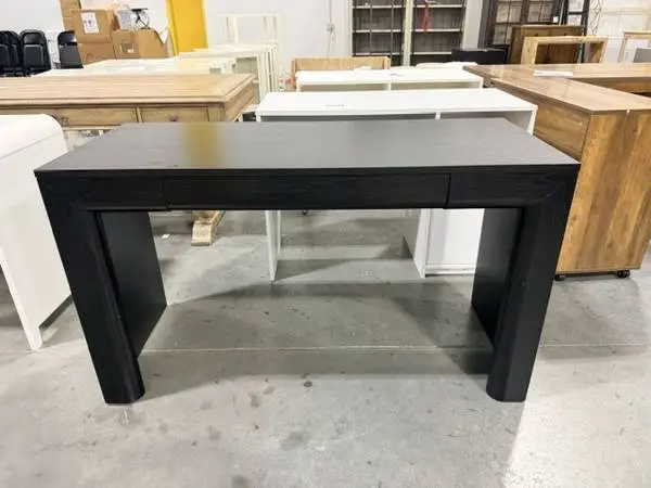 Walker Edison Amira Modern Curve Writing Computer Desk 52 Black