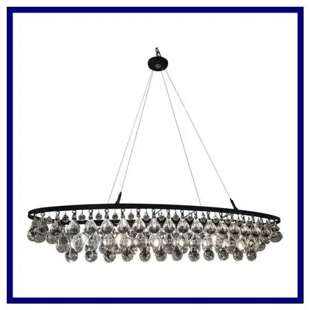 Ochre Arctic Pear Oval Chandelier