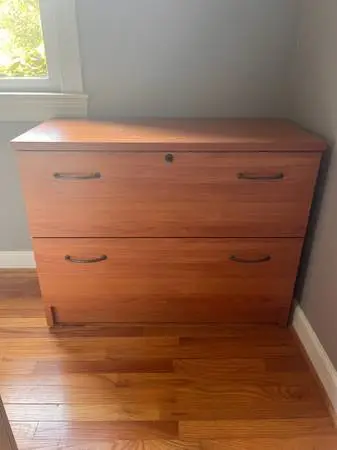 Two drawer file cabinet