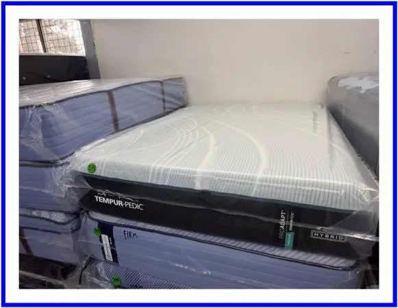 FULL SIZE TEMPURPEDIC PROADAPT (MEDIUM) HYBRID MATTRESS & BOX BED